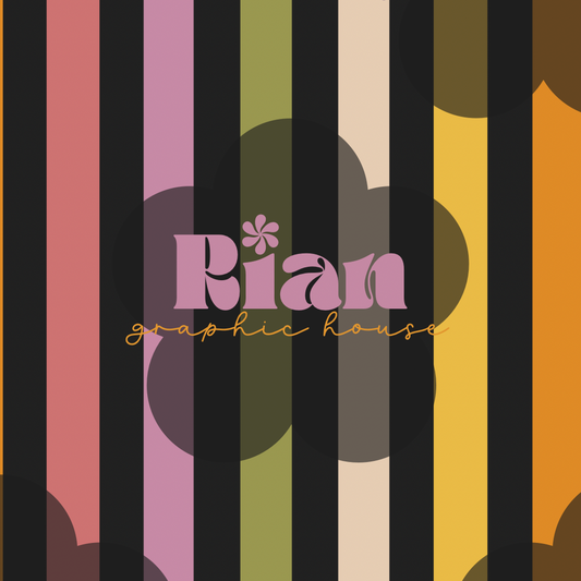 Spooky Pops Striped Seamless