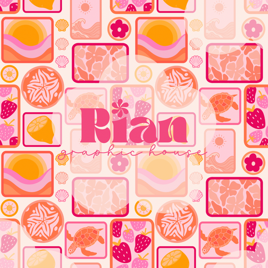 Strawberry Shoreline Seamless