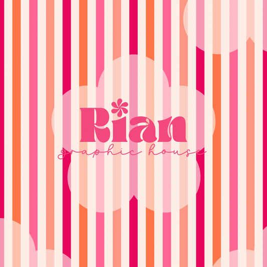 Stripes//Strawberry Shoreline Seamless