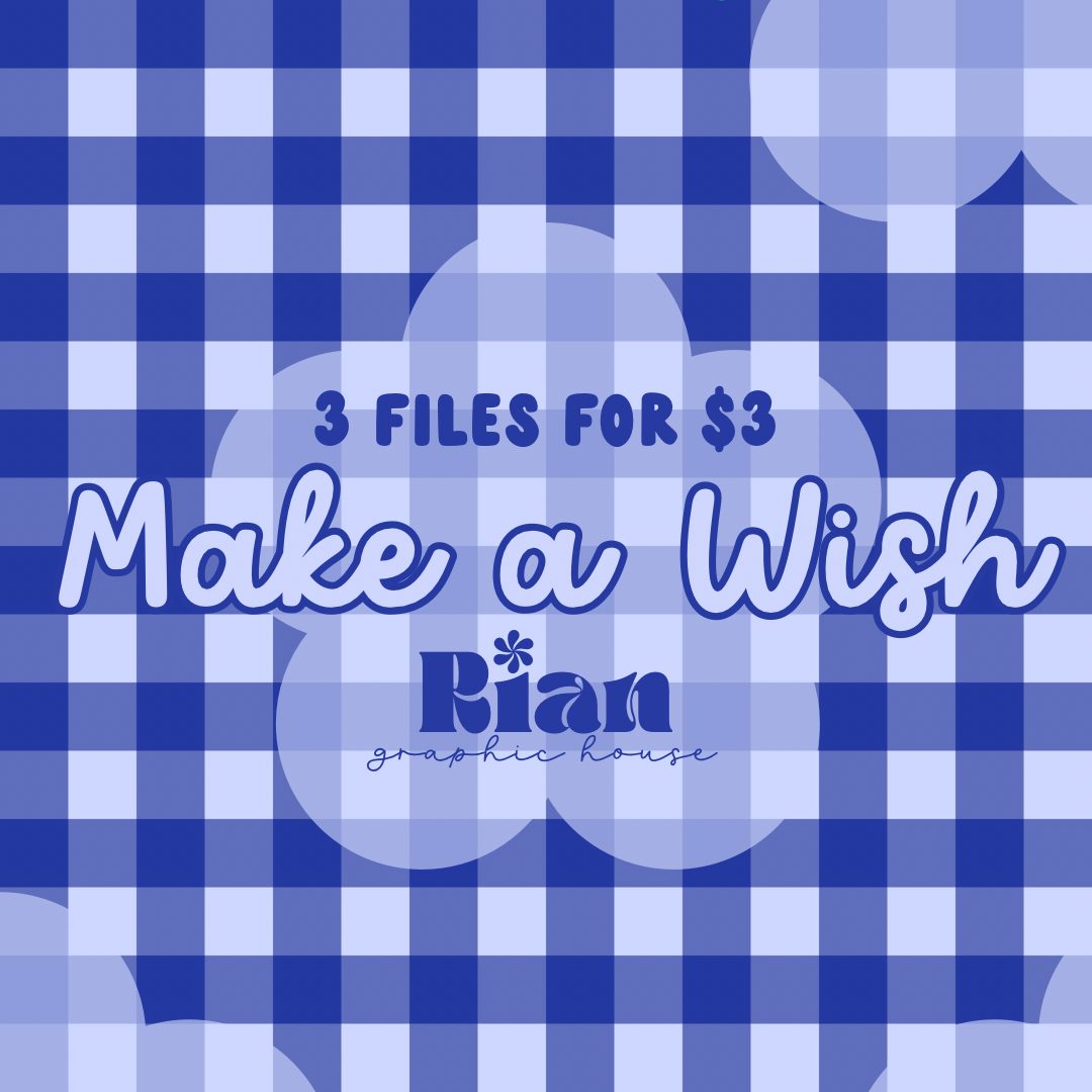 Make A Wish//Blue Confetti Seamless
