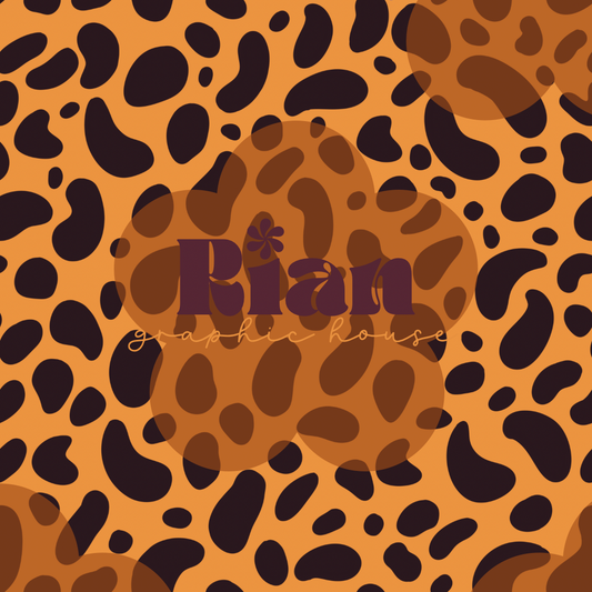 It’s a Boho Fall//Yellow Leopard Seamless