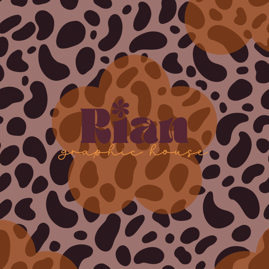 It’s a Boho Fall//Mauve Leopard Seamless