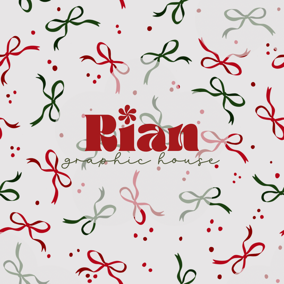 Traditional Holiday Bows Seamless