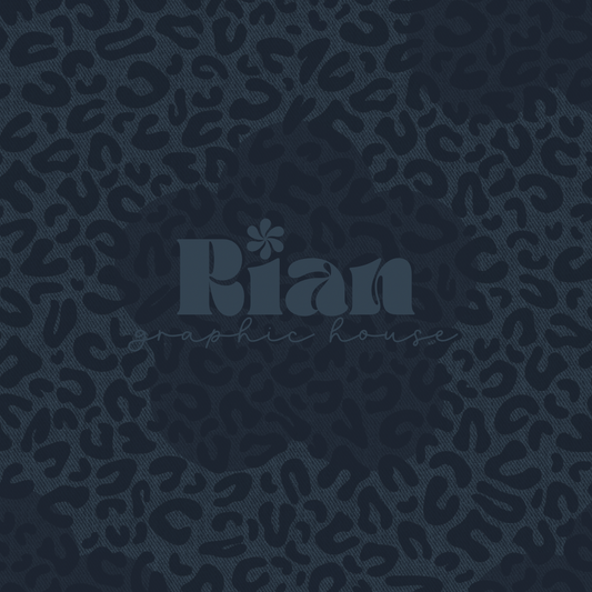 Leopard Denim//Blue Seamless