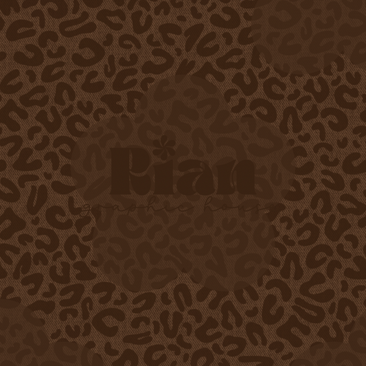 Leopard Denim//Brown Seamless