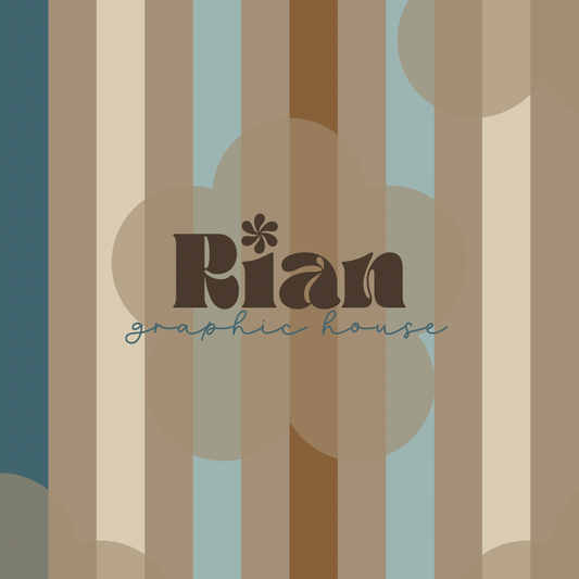 Wallflower Stripes//Blue Seamless