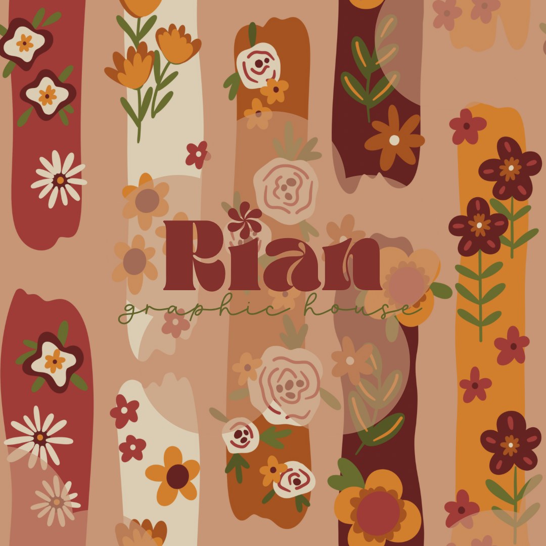 Retro Flora Seamless