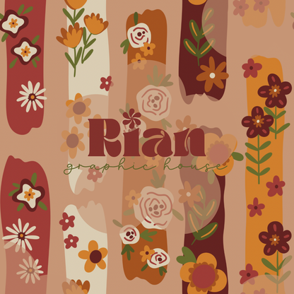 Retro Flora Seamless