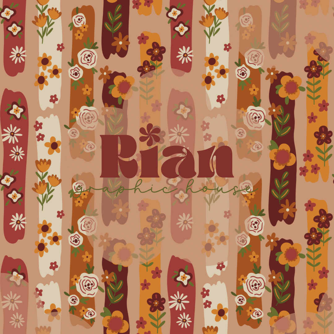 Retro Flora Seamless