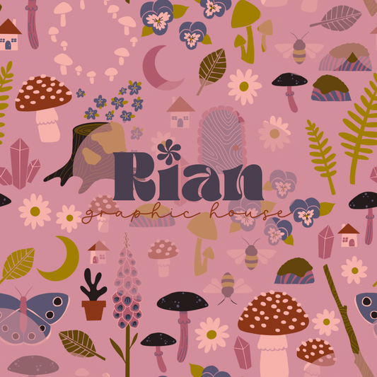 Fairy Garden//Lilac Seamless