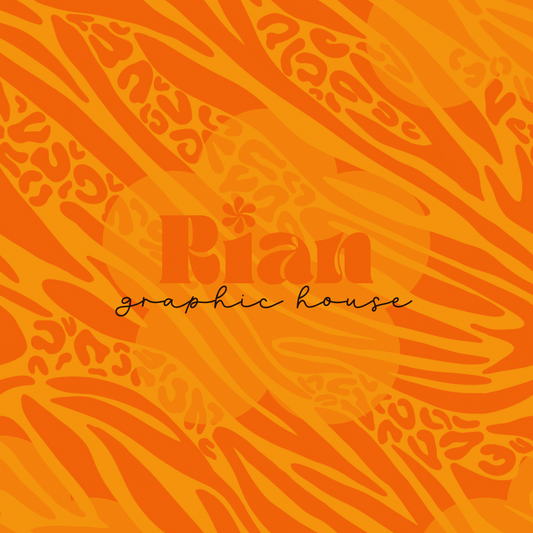 Animal Remix//Tangerine Electric Jungle Seamless