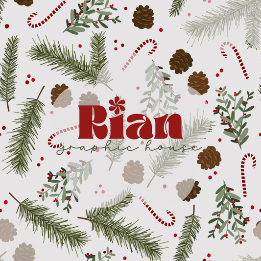 Oh, Ho The Mistletoe//Candy Cane Seamless