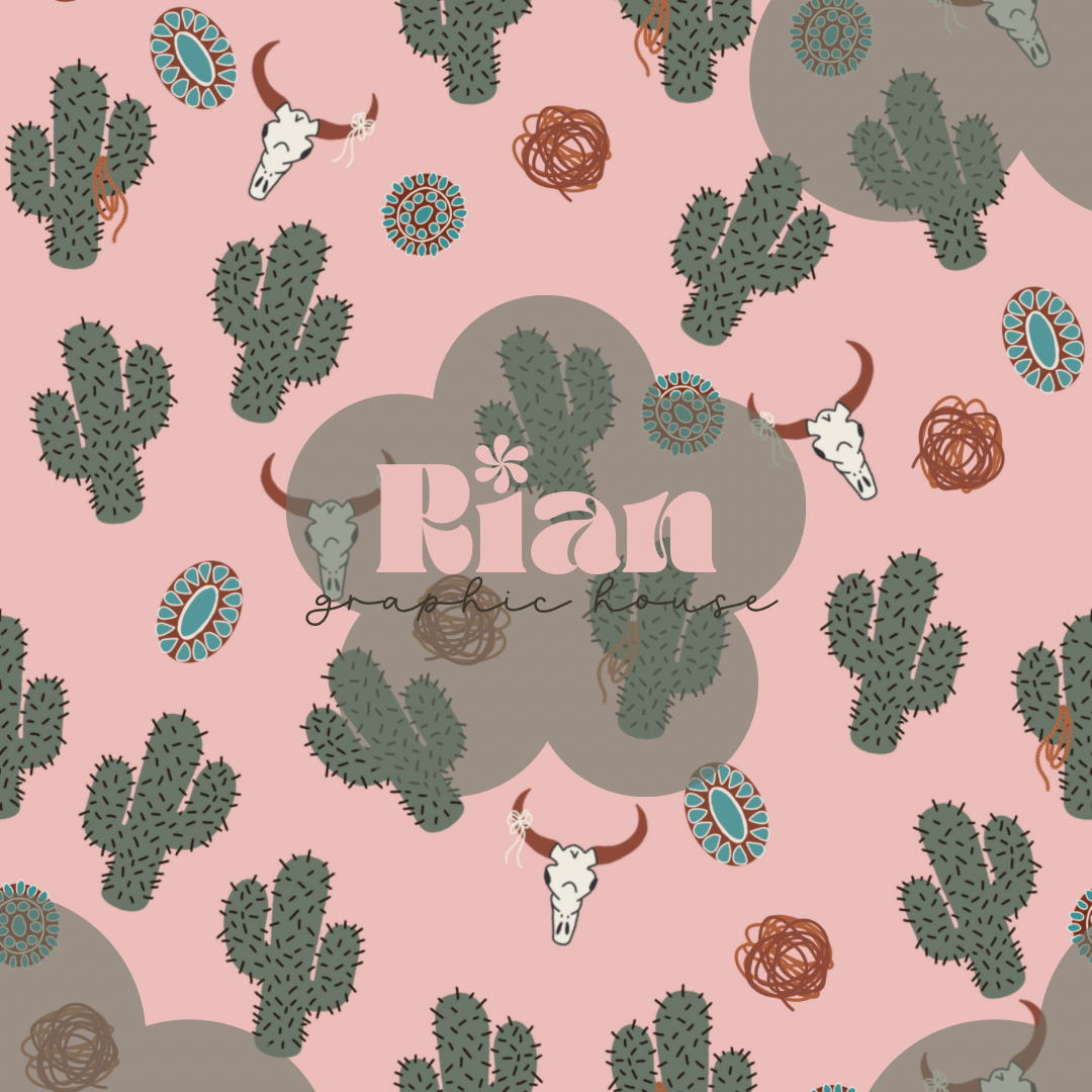 Wild West//Pink Seamless