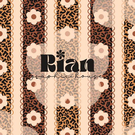 Daisy Stitch//Leopard Seamless