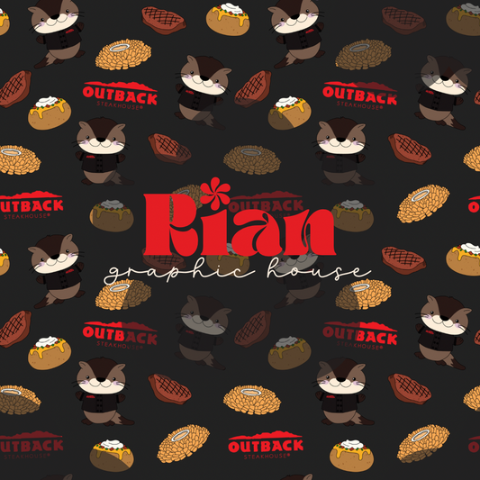 Steakhouse Otters Seamless
