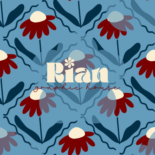 Petal + Stem//RWB Seamless