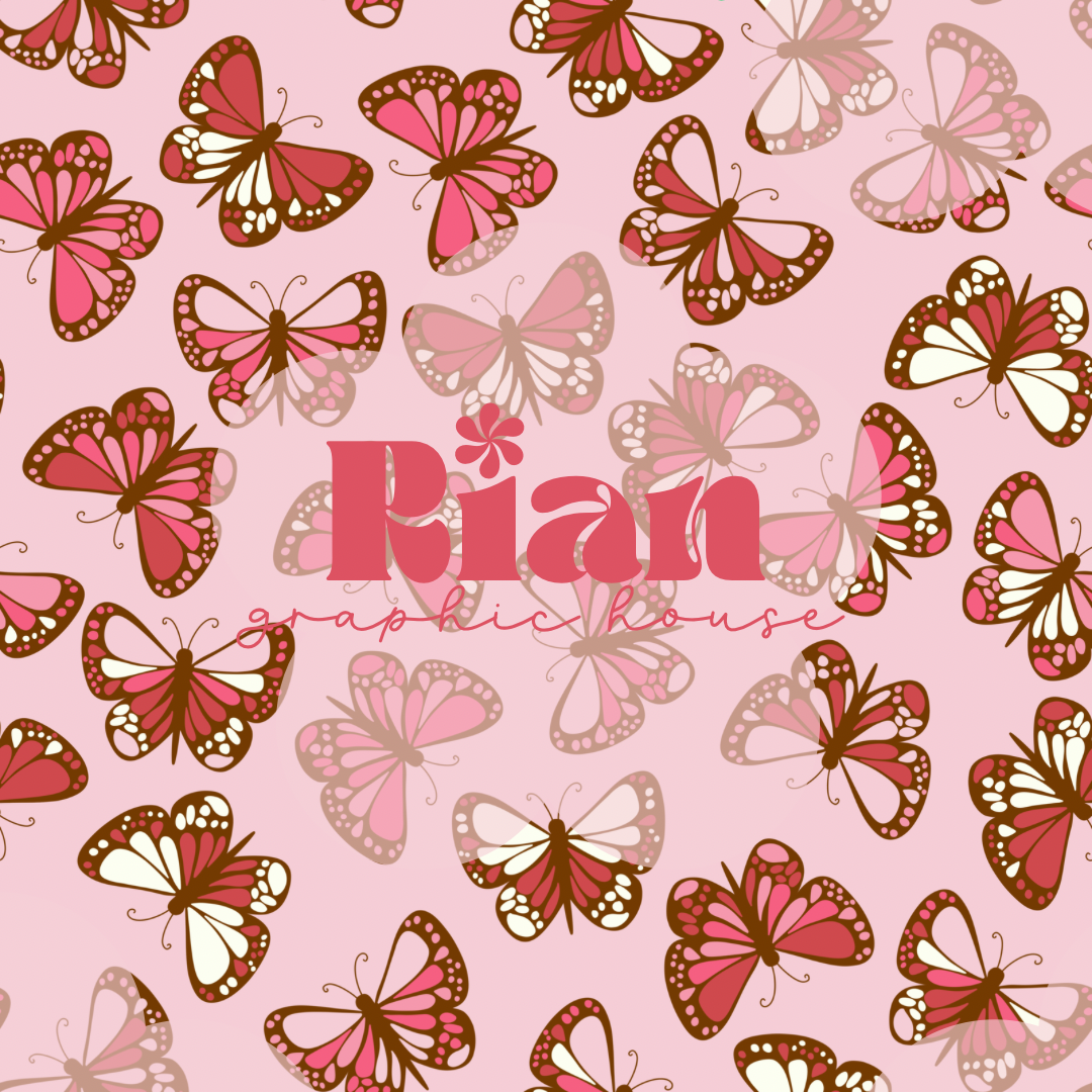 Forest Butterflies//Valentine’s Seamless