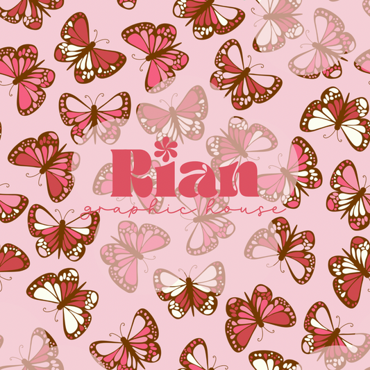 Forest Butterflies//Valentine’s Seamless