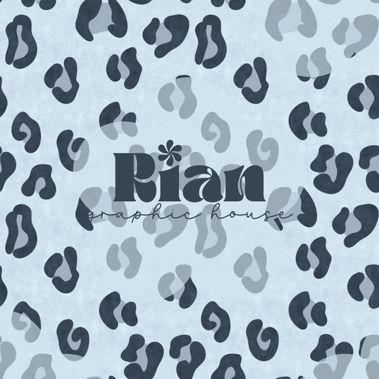 New Leopard//Rainy Blues Seamless