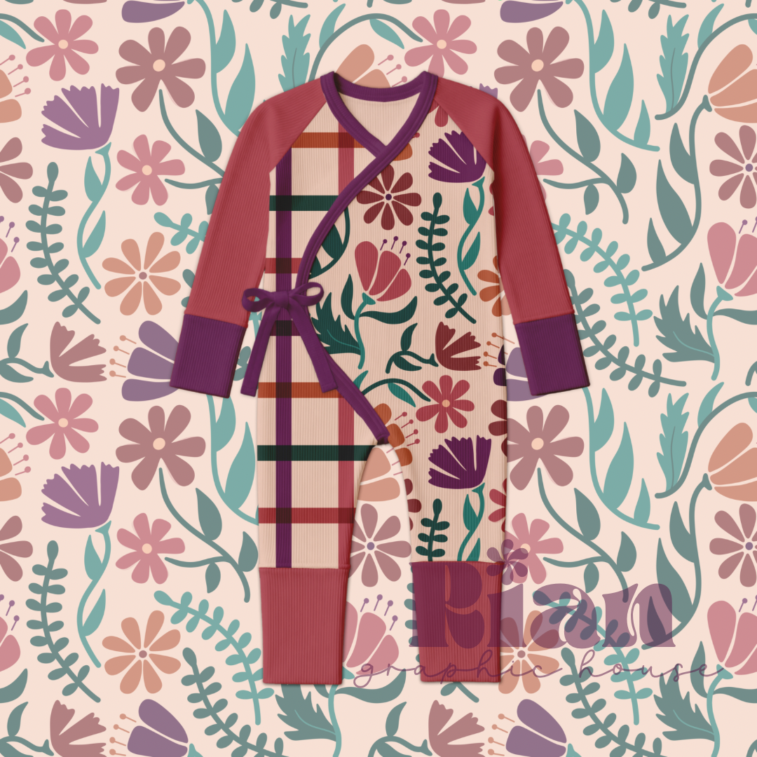 Funky Florals//Jewel Seamless