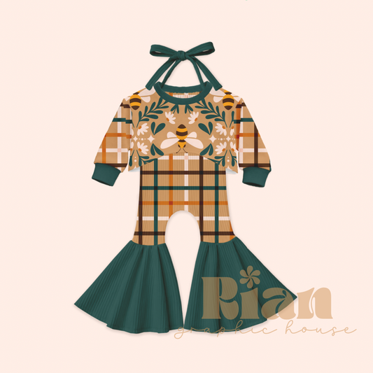 Plaid//Golden Hive Seamless