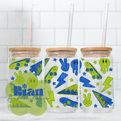 Urban Drip//Electric Sipper Wrap PNG