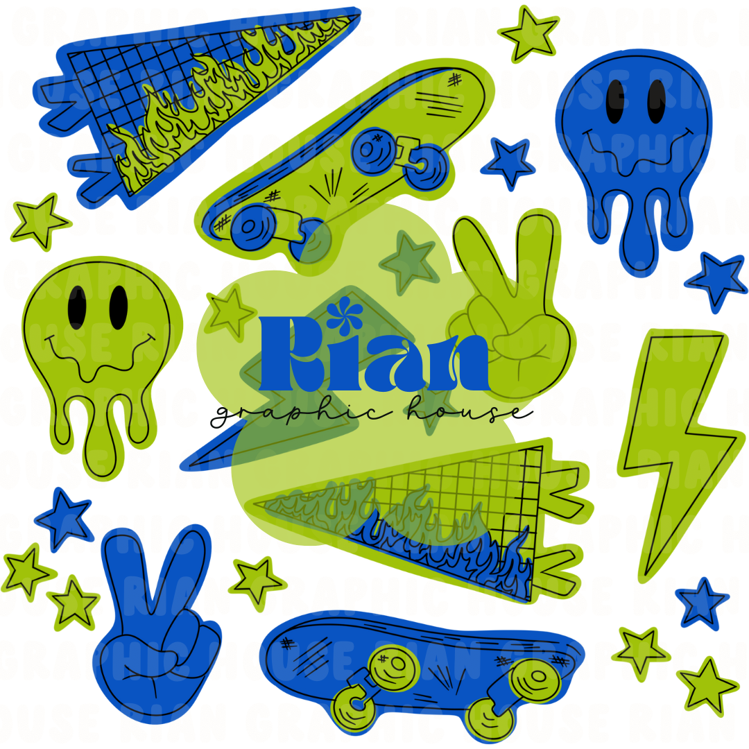 Urban Drip//Electric PNG