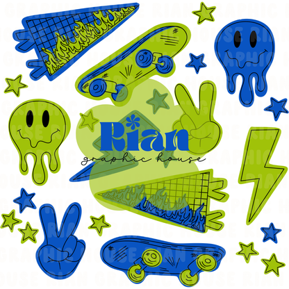 Urban Drip//Electric PNG