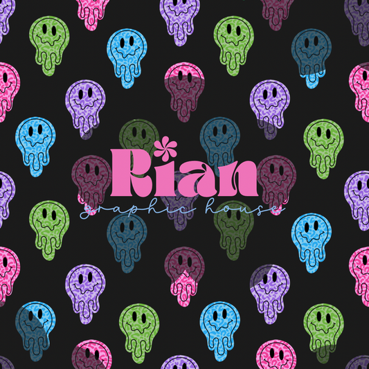 Serotonin Melt//Charcoal Seamless