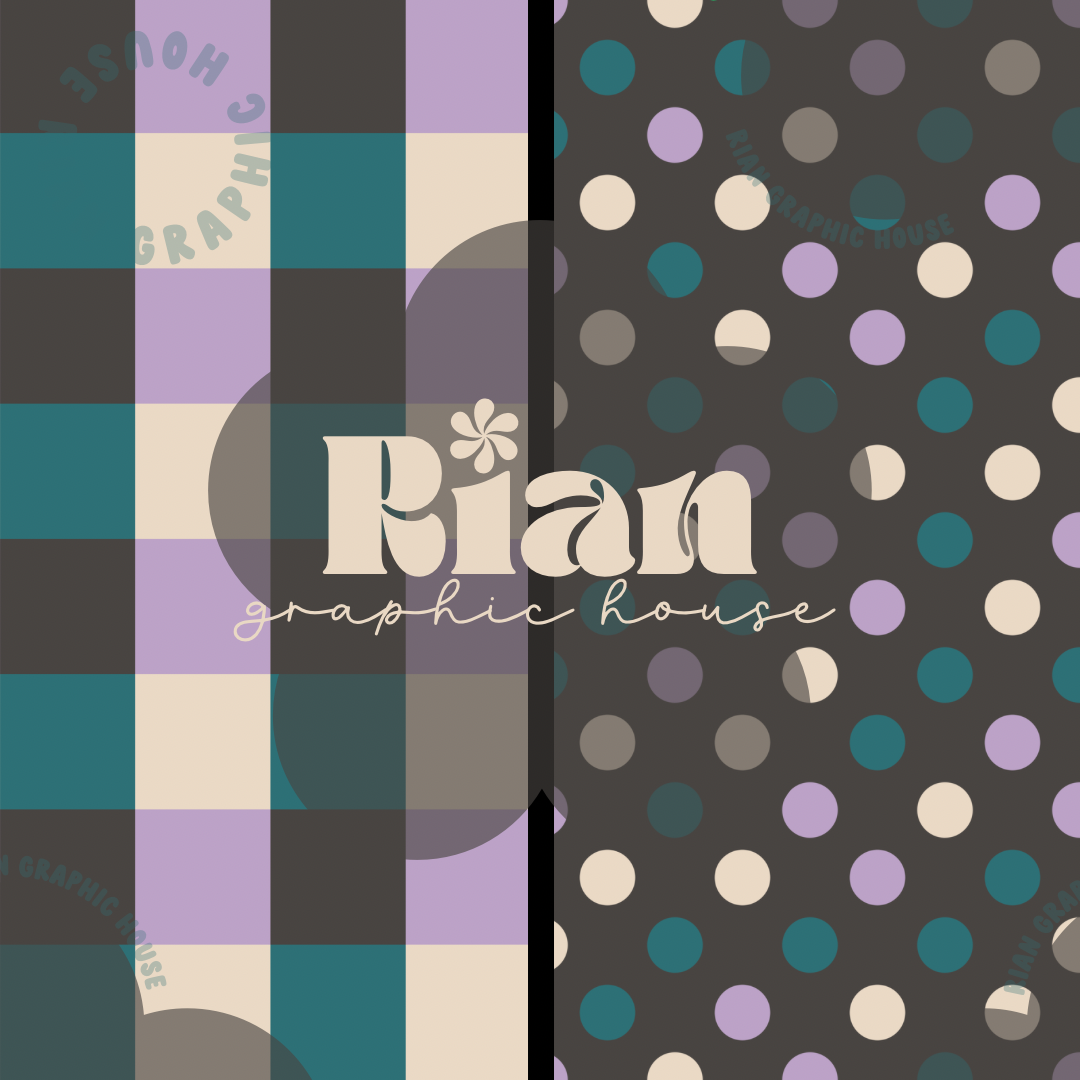 Coordinates//Cool Colors Seamless