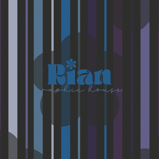 Blueberry Bliss Stripes Seamless