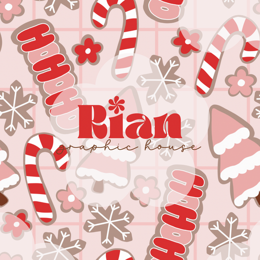 Christmas Cookies//HoHoHo Seamless