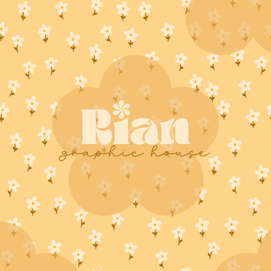 Tiny Daisies//Butter Seamless