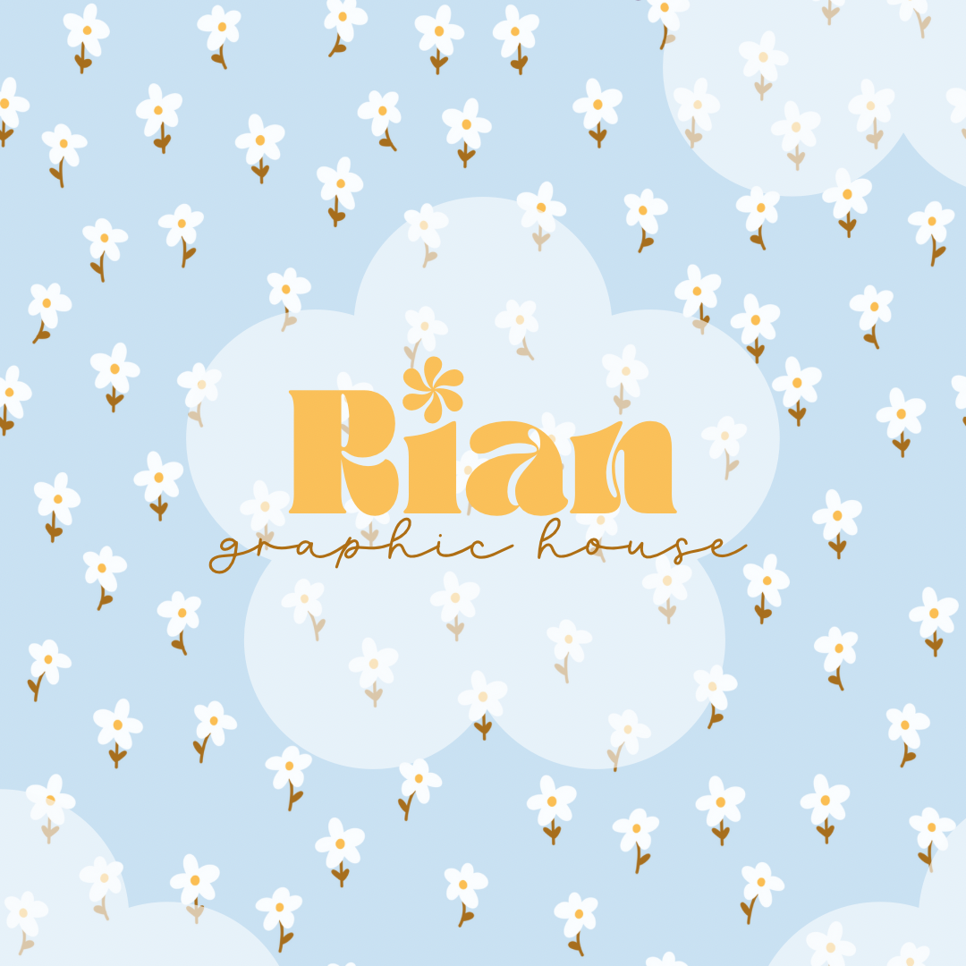 Tiny Daisies//Blue Seamless