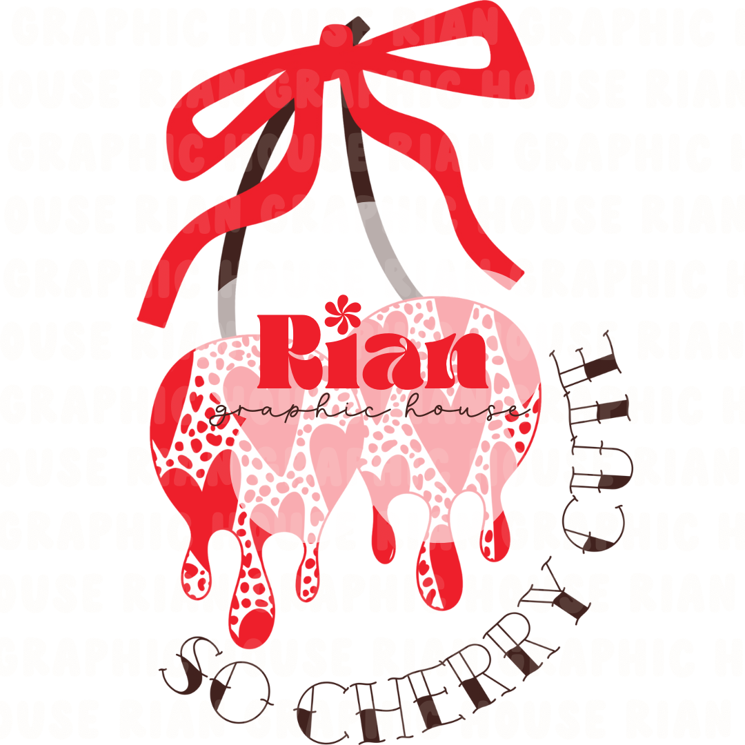 So Cherry Cute Drip PNG