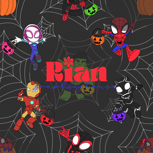 Spooky Spiders Seamless