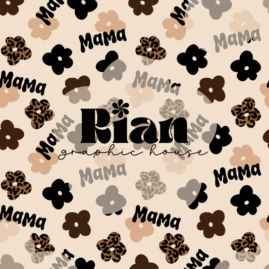 Mama + Mini//Leopard Matching Seamless