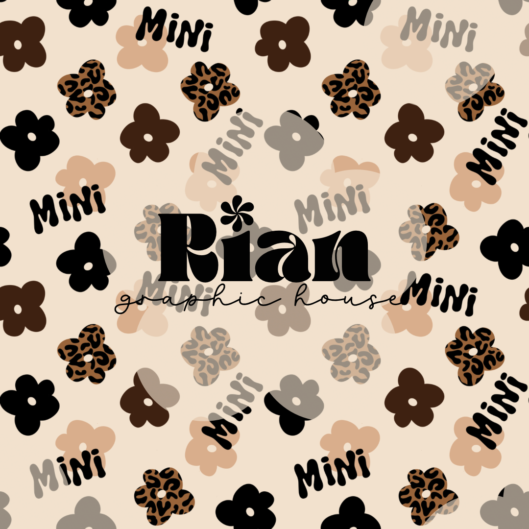 Mama + Mini//Leopard Matching Seamless