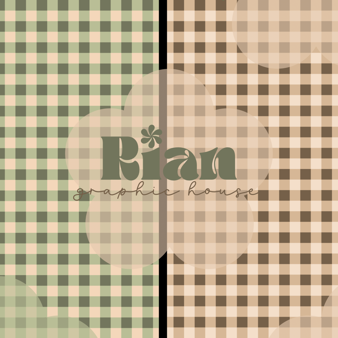 Gingham//Rose Society + Butterfly Cottage Seamless