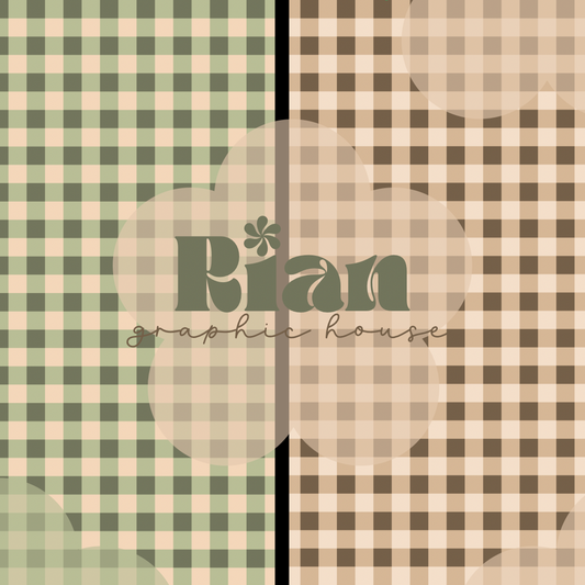 Gingham//Rose Society + Butterfly Cottage Seamless